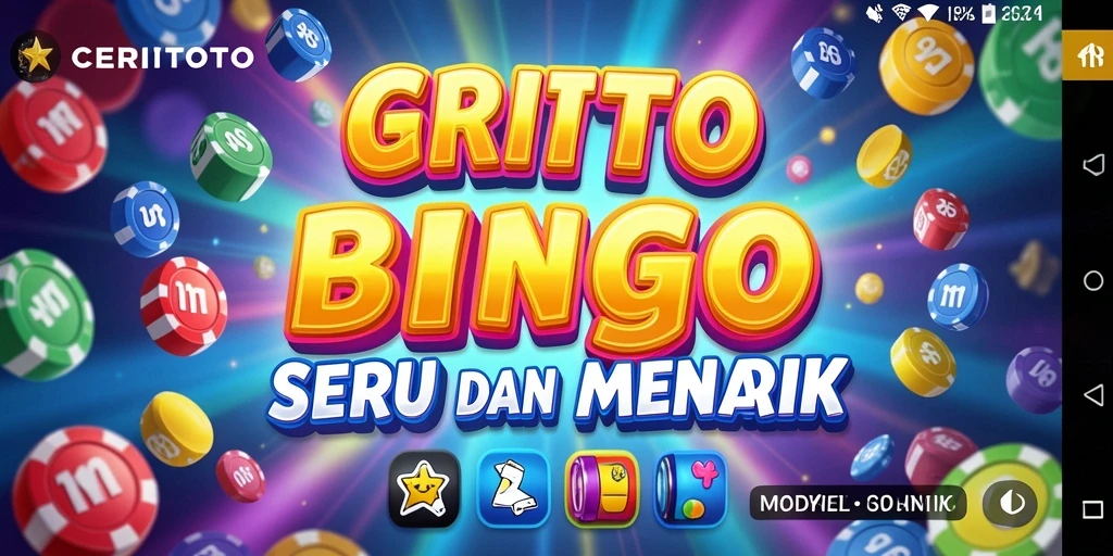 Gameplay seru CERITOTO dengan tampilan Bingo yang menarik.