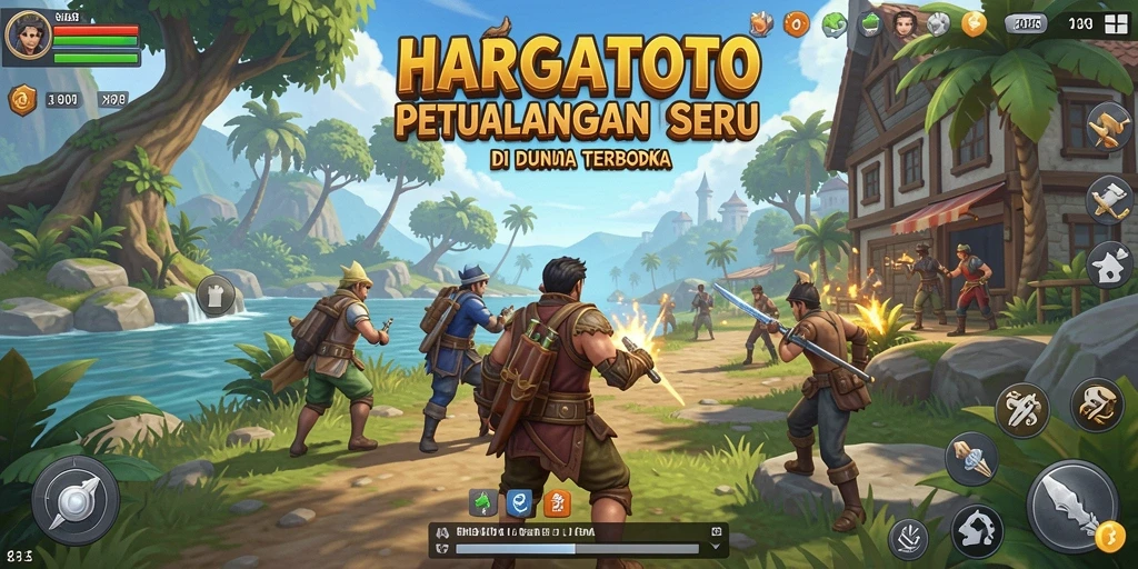 Screenshot HARGATOTO menampilkan momen gameplay Open World yang mengasyikkan.