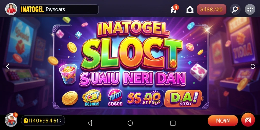 Tangkapan layar gameplay INATOGEL yang menampilkan keseruan slot.