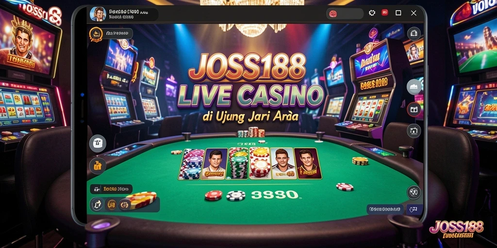Gameplay Live Casino mendebarkan dengan dealer langsung di JOSS188.