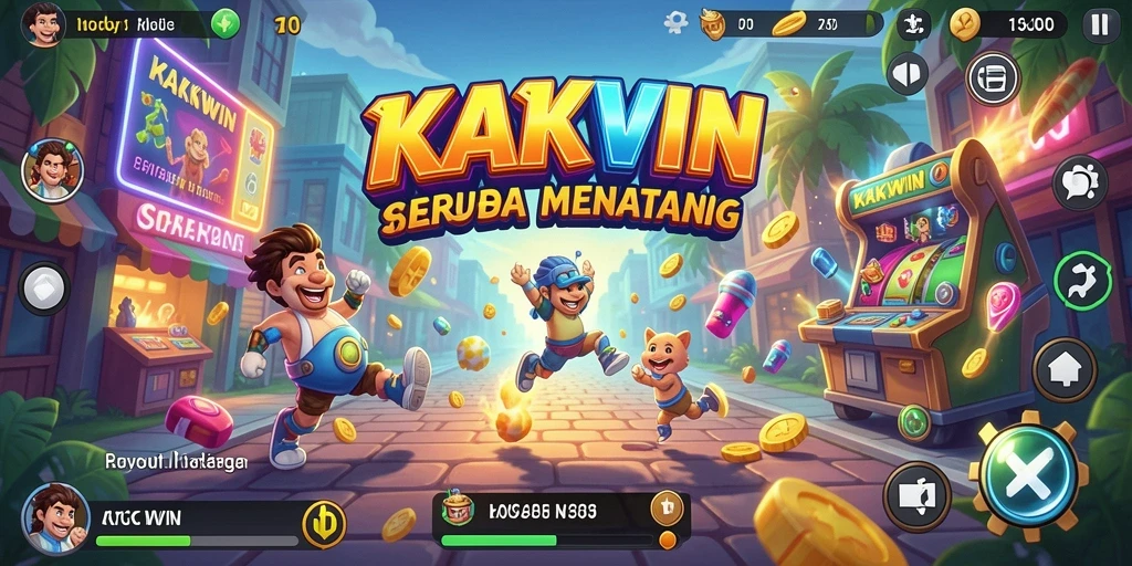 Tampilan gameplay KAKWIN yang dinamis dan menantang.