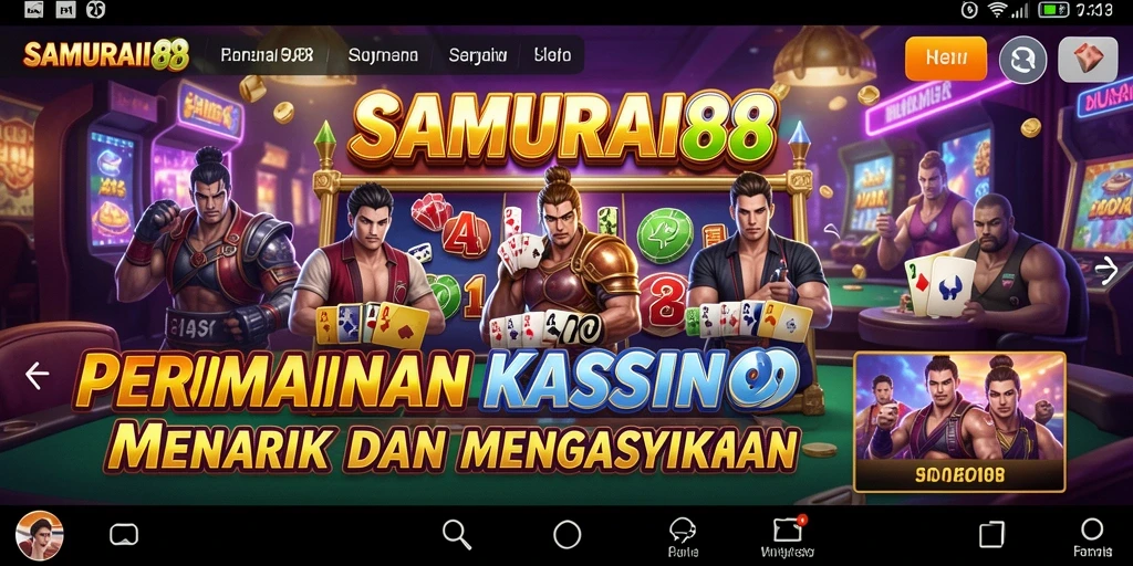 Tangkap momen seru bermain Kasino di SAMURAI88.