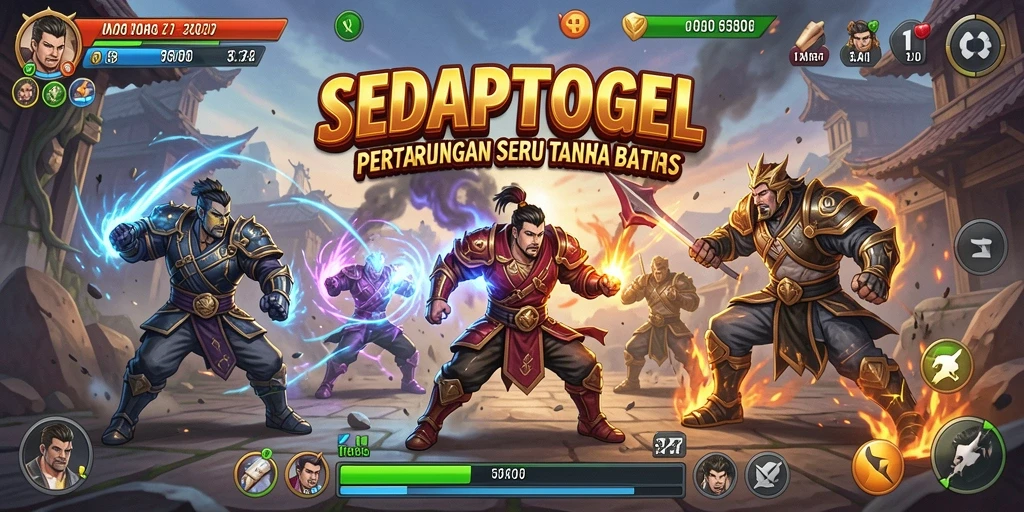 Tampilan aksi seru dalam game Fighting SEDAPTOGEL.