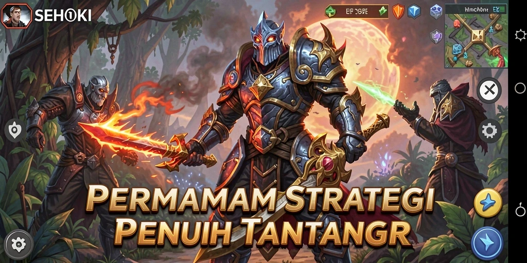 Screenshot SEHOKI menampilkan aksi strategis yang mendebarkan.