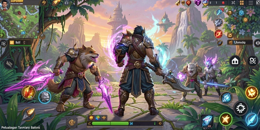Screenshot gameplay MMORPG SUPER88 menampilkan aksi seru dan grafis yang menakjubkan.