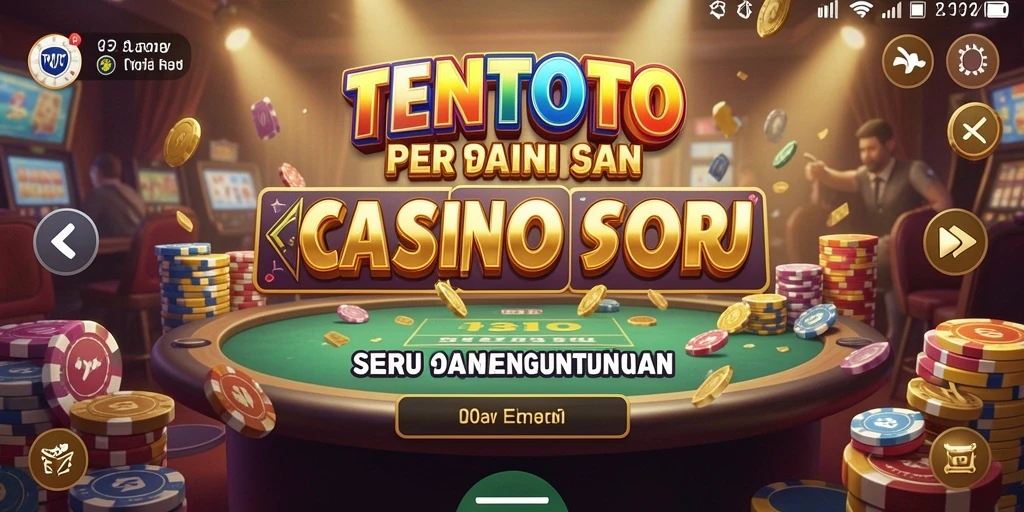 Screenshot TENTOTO menampilkan gameplay kasino yang mengasyikkan.